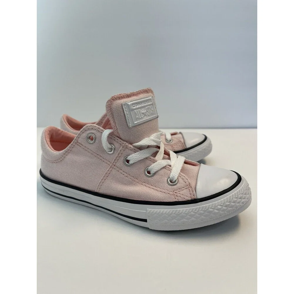NEW Converse All Star Chuck Taylor Madison Ox - White/Pink Sneakers Youth Size 2